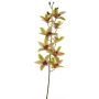 Dekozweig Cymbidium Orchidee YAMEI, rosa-grün, 80cm, Ø8-9cm