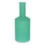 Flaschenvase GINTA aus Glas, mit Rillen, türkis-matt, 20,5cm, Ø8,2cm