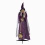 Halloween Dekoration Hexe FERDERRA mit Bewegungs- Soundfunktion, Besen, LEDs, 175cm