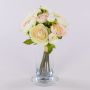 Ranunkelstrauß künstlich TONIE, weiß-rosa, 20cm, Ø20cm