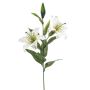 Dekozweig Tigerlilie RAISA, weiß, 85cm, Ø17-18cm