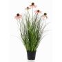 Kunstgras Sonnenhut SHALLA mit Blüten, rosa, 60cm