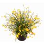Dekoblume Fleißiges Lieschen GISINDA im Dekotopf, gelb, 25cm