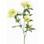 Künstlicher Christrosen Zweig ANYALA, grün-weiß, 60cm, Ø5-6cm