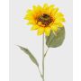 Künstliche Sonnenblume SILJA, gelb-orange, 65cm, Ø13cm