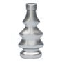 Deko Flasche Tannenbaum BORLA, Glas, silber-matt, 7,2x4,3x15cm