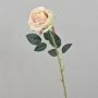 Künstliche Rose ELEAZAR, creme-rosa, 65cm, Ø9cm