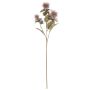 Plastik Färberdistel Blumen Zweig VALDISOLI, Trockenoptik, altrosa, 55cm