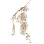 Künstlicher Mimosenzweig RENGU, gold, 110cm