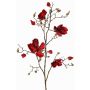 Samt Magnolienzweig künstlich JACKA, rot, 105cm