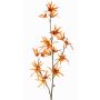 Künstlicher Zaubernuss Zweig ORAFA mit Blüten, orange, 80cm, Ø4-8cm