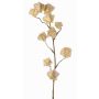 Künstlicher Physalis Zweig AINOS, Früchte, Glitzer, creme, 80cm