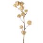 Künstlicher Physalis Zweig AINOS, Früchte, Glitzer, creme, 80cm