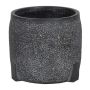 Pflanztopf EVROS mit Muster, schwarz, 15cm, Ø17cm
