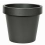Kunststoff Übertopf VOTHY, schwarz-matt, 22cm, Ø25cm