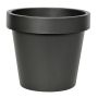 Kunststoff Übertopf VOTHY, schwarz-matt, 22cm, Ø25cm