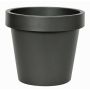 Kunststoff Übertopf VOTHY, schwarz-matt, 18cm, Ø20cm