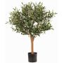 Künstlicher Olivenbaum ZISGÖ, Früchte, Echtstamm, 85cm