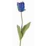 Kunstblume Papageientulpe UAKARI, blau-grün-lila, 65cm, Ø6cm