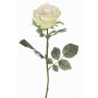 Fake Rose HUSA, weiß-grün, 75cm, Ø10cm