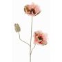 Deko Zweig Mohnblume MODLING, rosa, 75cm, Ø12cm