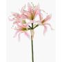 Kunstblume Gartenamaryllis KUSTANA, rosa-creme-grün, 70cm, Ø10-16cm