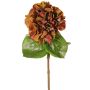 Hortensien Kunstblume CHIDORI, orange-rot, 60cm, Ø18cm