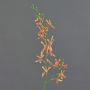 Künstlicher Cattleya Orchideenzweig TRASSA, orange-gelb-rot, 80cm, Ø4-8cm