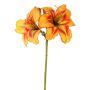 Kunstblume Taglilie NEULIDA mit Blüten, orange-rot, 65cm, Ø11cm