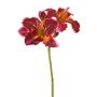 Kunstblume Taglilie NEULIDA mit Blüten, burgunderrot-orange, 65cm, Ø11cm