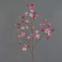 Apfelblütenzweig künstlich SADAKA mit Blüten, pink-rosa, 95cm, Ø1,5-4cm