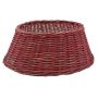 Weihnachtsbaumkorb MACARIO aus Rattan, rot, 26cm, Ø65cm