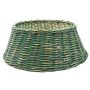 Weihnachtsbaumkorb MACARIO aus Rattan, grün, 26cm, Ø65cm