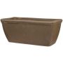 Blumenkasten MUKIL aus Terrakotta, outdoor, braun, 51x19x19cm