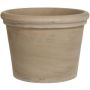 Pflanztopf NORETH aus Terrakotta, Maserung, outdoor, braun, 24,5cm, Ø32cm