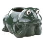 Blumentopf Frosch BYKAN, Keramik, outdoor, dunkelgrün, 31x22x19cm
