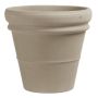 Terrakotta Pflanztopf BRYNEX mit Doppelrand, outdoor, beige, 42cm, Ø45cm