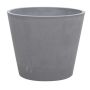 Pflanztopf SUAVIA aus Holzbeton, grau, outdoor, 60cm, Ø80cm
