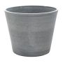 Pflanztopf SUAVIA aus Holzbeton, outdoor, graphitgrau, 49cm, Ø60cm