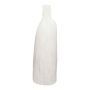 Flaschenvase PHILLIPA aus Terrakotta, mit Maserung, weiß, 20x13x63,4cm
