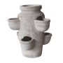 Kräuter Etagere Pflanztopf ILMORA aus Terrakotta, outdoor, handmade, braun, 48cm, Ø41cm