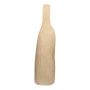 Flaschenvase PHILLIPA aus Terrakotta, mit Maserung, taupe, 21,3x14x78,5cm