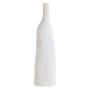 Flaschenvase PHILLIPA aus Terrakotta, mit Maserung, weiß, 21,3x14x78,5cm
