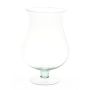 Blumenvase VIKTORIN aus Eco Glas, mit Fuß, klar, 32cm, Ø22cm