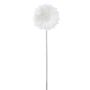 Kunstblume Gerbera KURENA, beschneit, Glitzer, weiß, 50cm