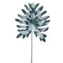 Kunstblatt Philodendron Selloum ELUANA, gefroren, grün-weiß, 75cm