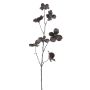 Kunstzweig Hartriegel SIANILLA mit Blüten, Glitzer, dunkelviolett, 80cm