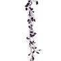 Deko Girlande Silberblatt DIFFENIA, dunkelviolett, 210cm