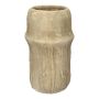 Dekovase STEPHANIE aus Beton, mit Struktur, beige, 30,5cm, Ø17cm