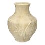 Dekovase STEPHANIE aus Beton, mit Struktur, beige, 29,5cm, Ø22cm